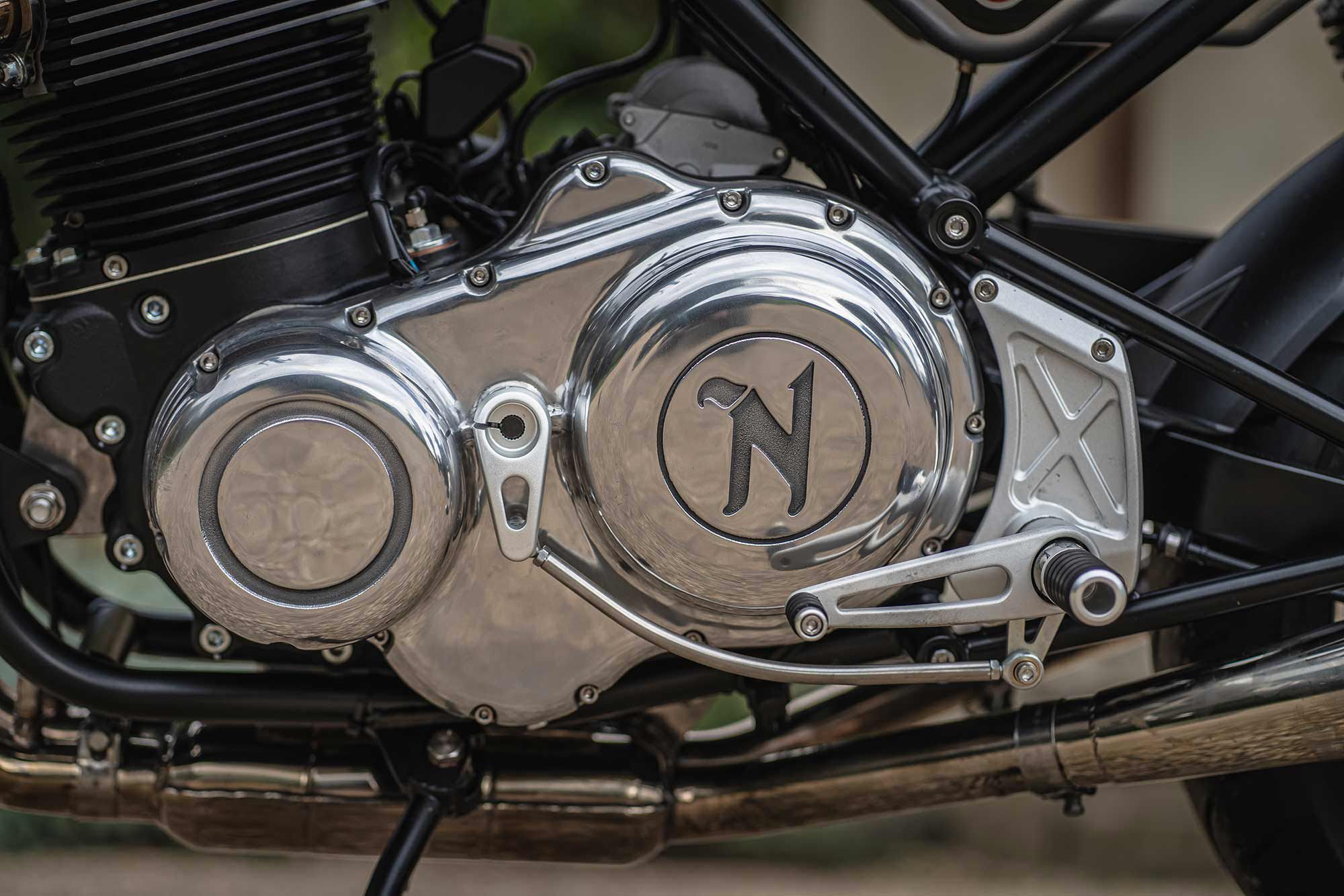 After extensive rig-endurance testing, Norton found premature wear on cams and in the valvetrain. The air-cooled motor has seen an extensive upgrade with new parts and materials.