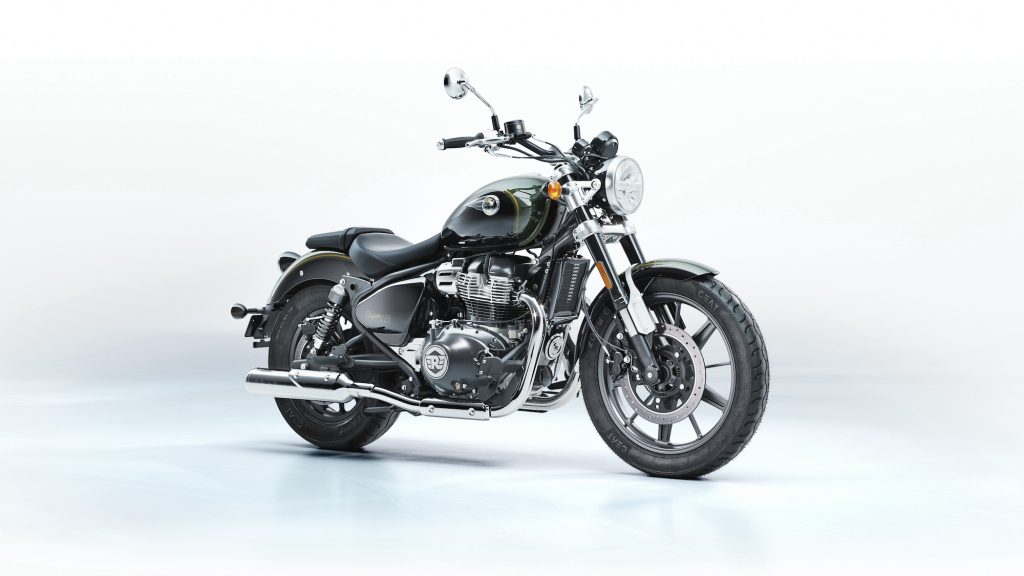 Royal Enfield's new middleweight cruiser, the Super Meteor 650 / Tourer. Media sourced from Royal Enfield's press release.