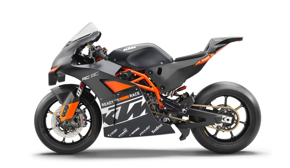Blacked-out livery belies the extra 7 hp that comes with the 2023 KTM RC 8C.