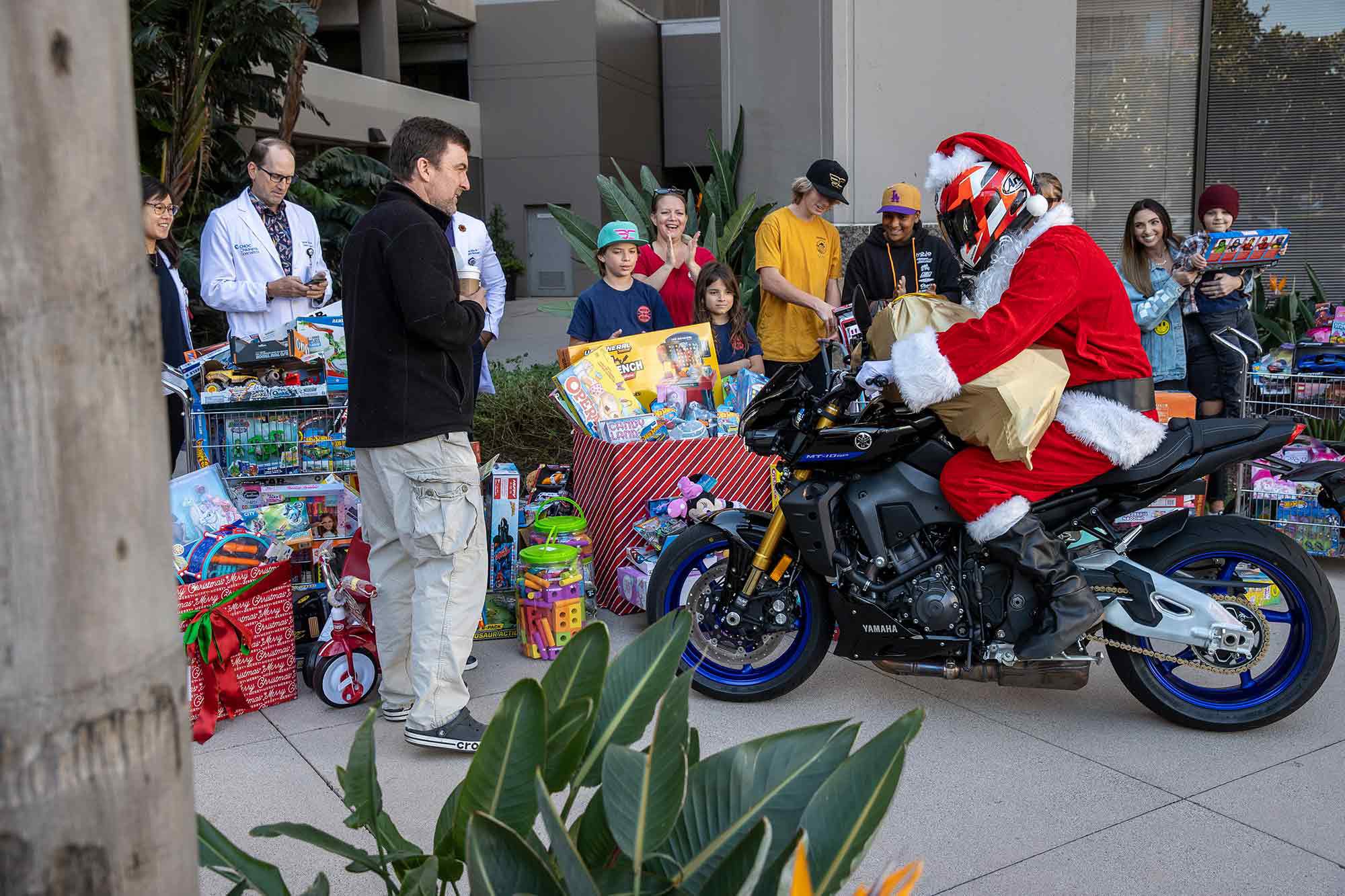 This season, Santa Claus rode to the Children's Hospital of Orange County. Each year this organization cares for upwards of 700,000 children.