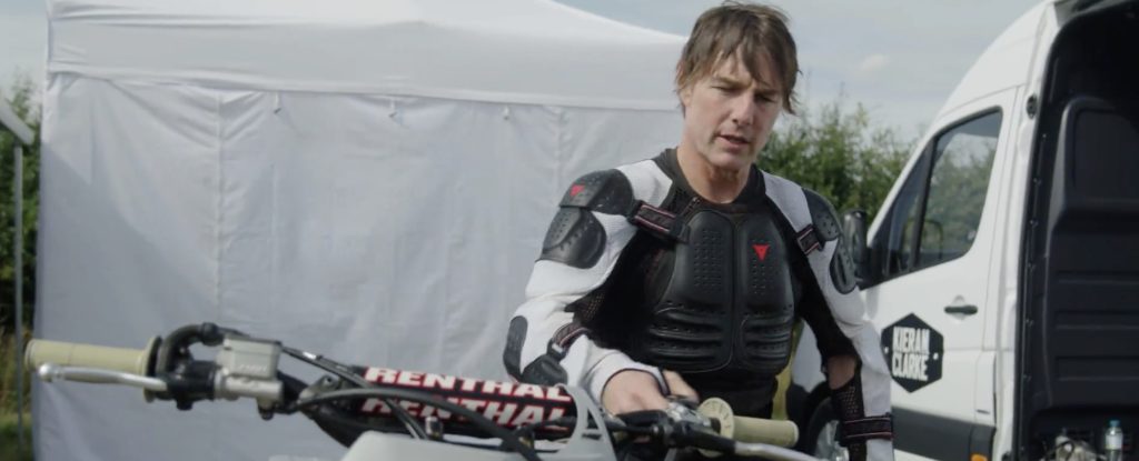 Tom Cruise in the new Mission Impossible 7 movie, prepping for the big jump! Media sourced from Tom Cruise's Twitter page.