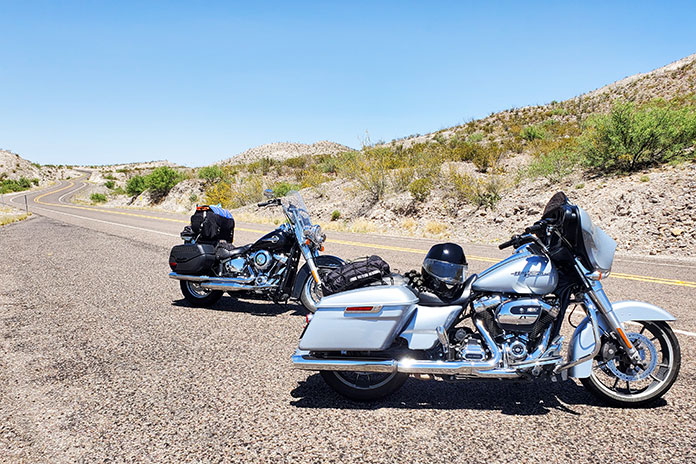 West Texas Motorcycle Ride Harley-Davidson Street Glide Heritage Softail Classic
