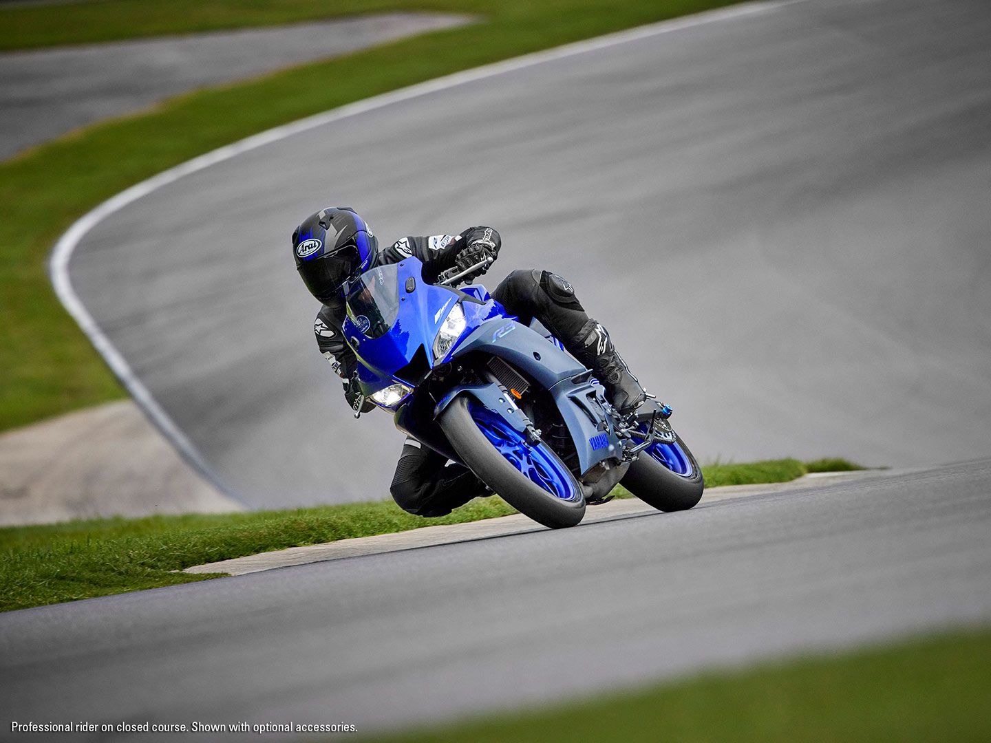 Yamaha’s YZF-R3 has to be in the running for one of the best bikes for a first trackday.