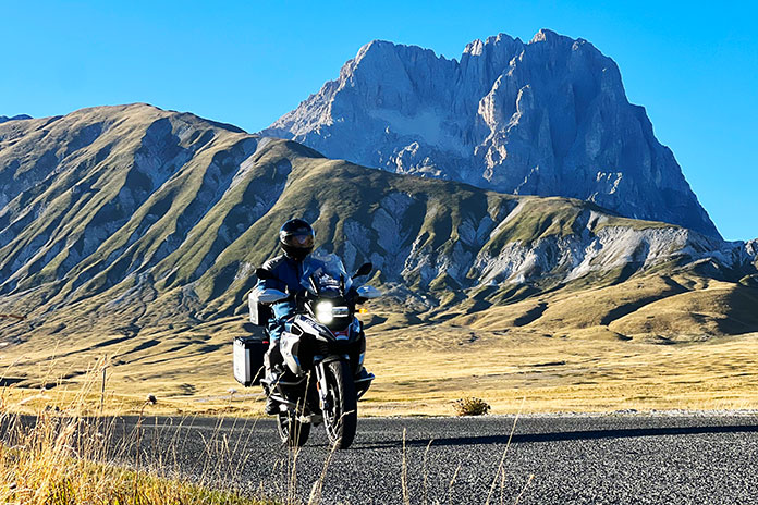 Edelweiss Bike Travel Southern Italy Delights and Twisties Tour Gran Sasso Corno Grande