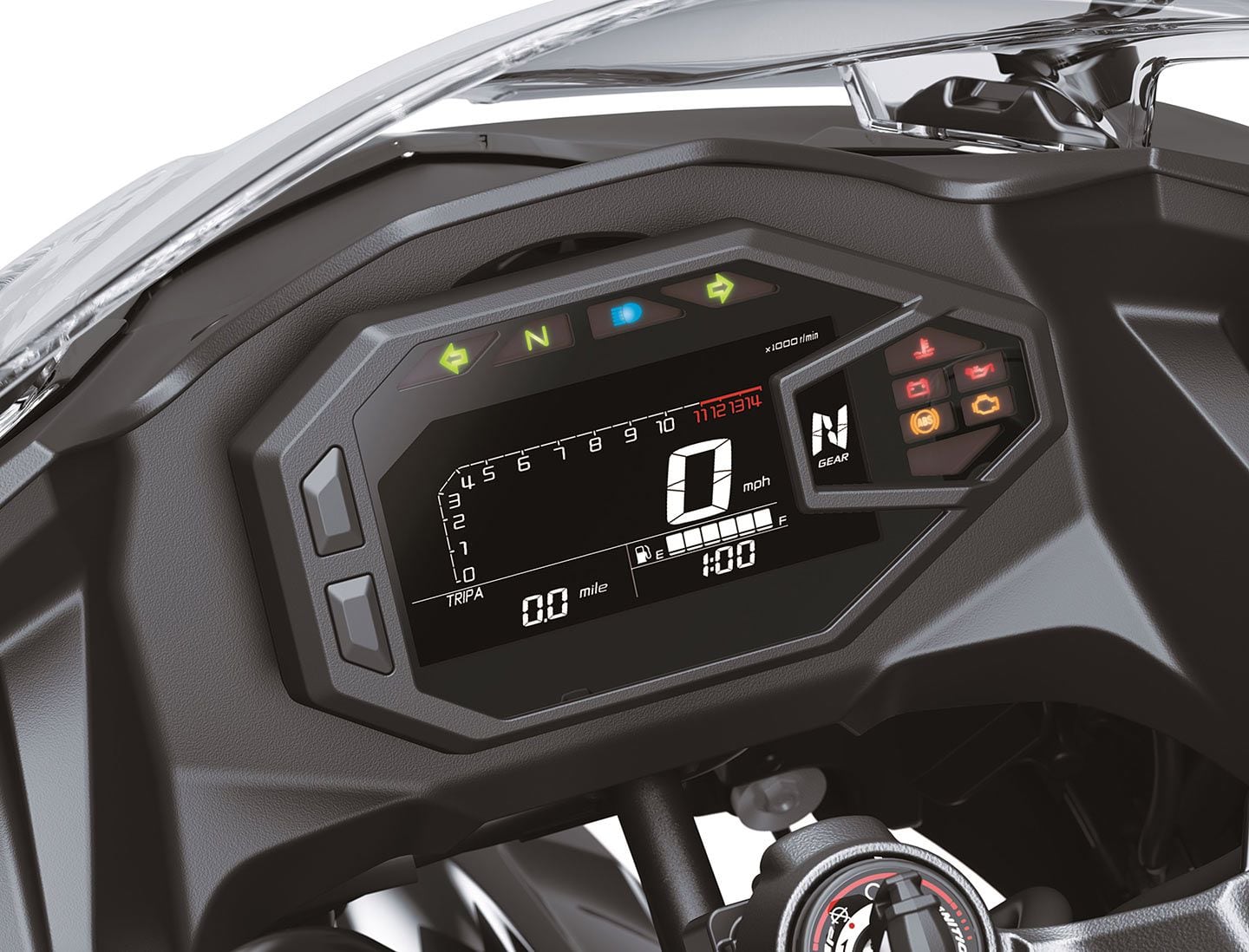 The new Ninja 500 gets an updated LCD dash and more comfortable seat.
