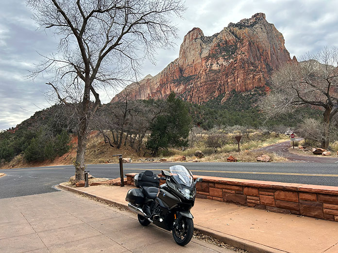 Southern Utah Arizona motorcycle loop Zion National Park BMW R 1600 GTL Grand America